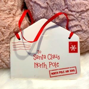 Letter to Santa envelope tree ornament.